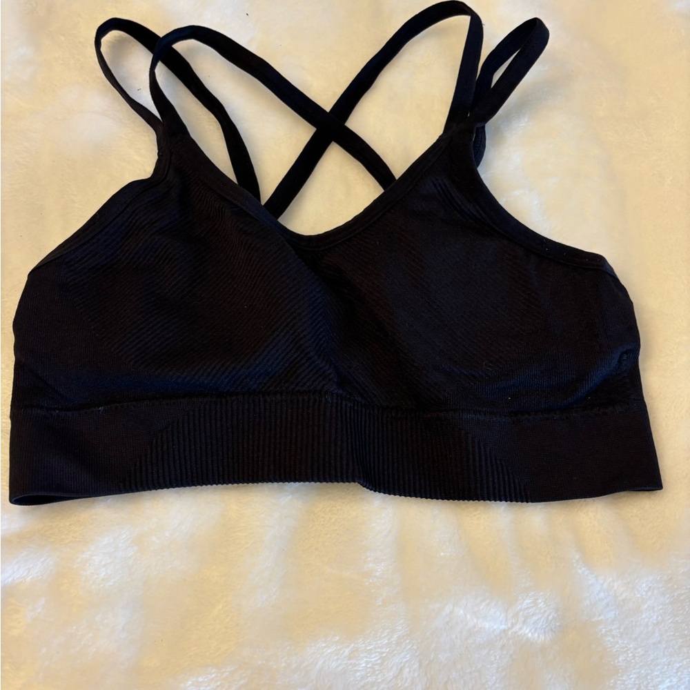 Ryka Black Criss-Cross Sports Bra